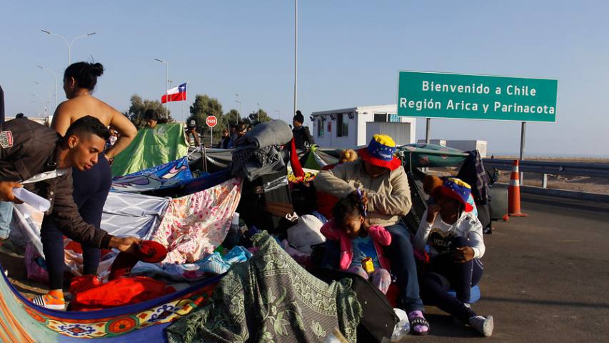 Migrantes venezolanos en Chile