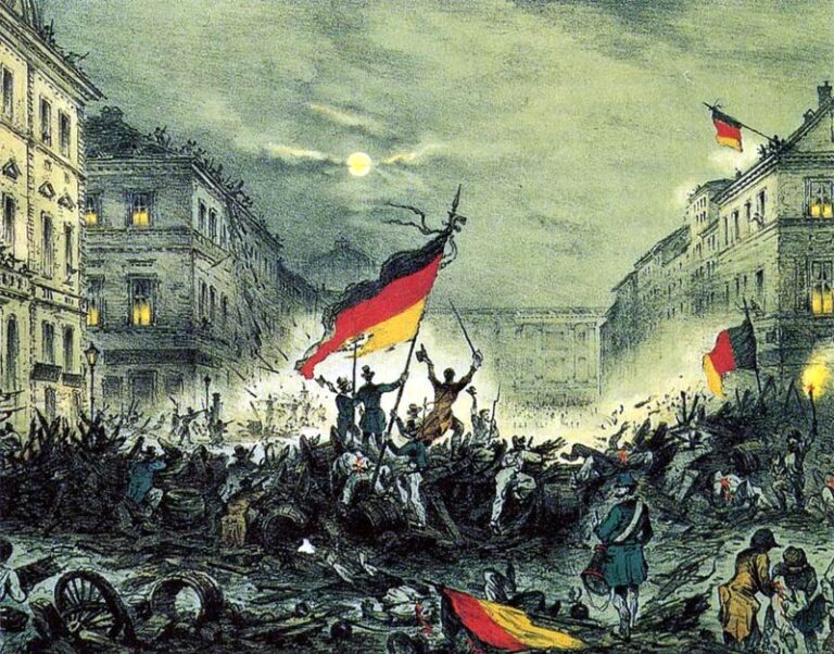 Revolución de Marzo de 1848: Puntal democrático alemán