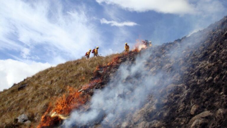 Inameh advierte sobre riesgo de propagación de incendios forestales en 78% del país