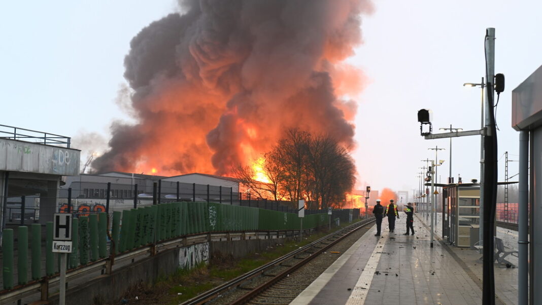 Incendio en Hamburgo