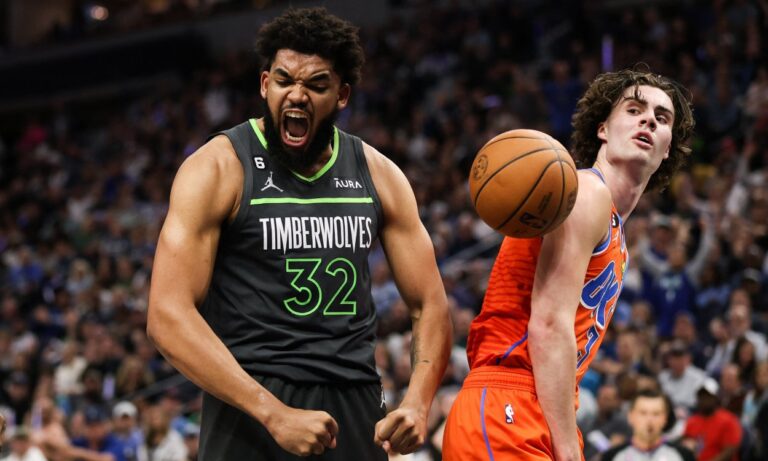 Towns arrolló a Oklahoma y clasificó a los Timberwolves 