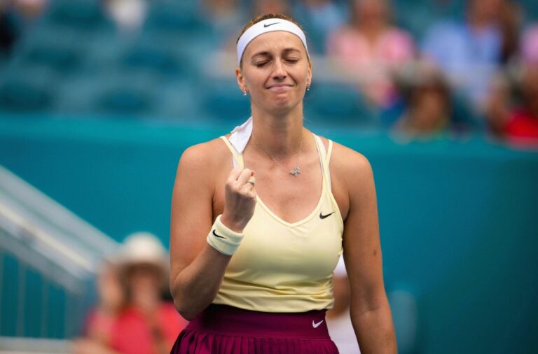 Kvitova se jugará el título de Miami contra Rybakina