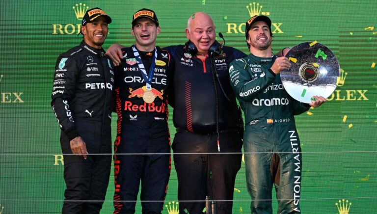 El caos de Australia entregó un podio de multicampeones