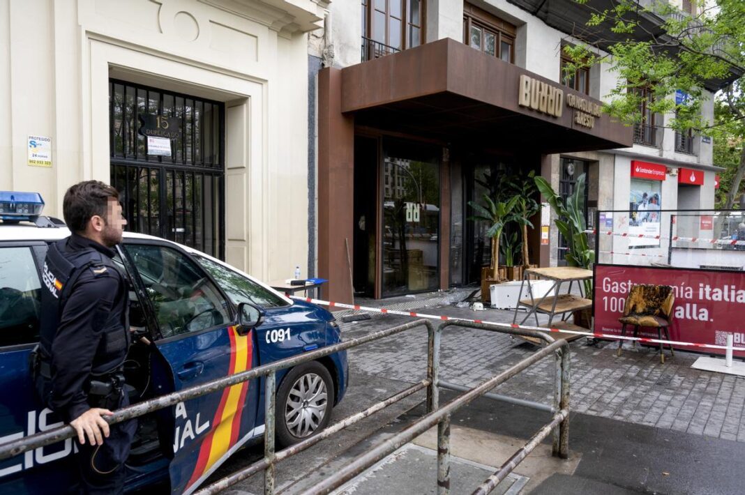 Cuatro heridos del incendio en un restaurante de Madrid