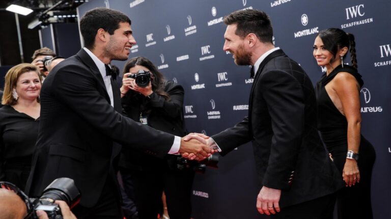 Messi y Alcaraz sumaron el premio Laureus a su palmarés