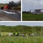 Imágenes del accidente aéreo registrado en Monagas