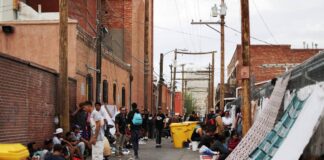 Migrantes en México para cruzar a El Paso