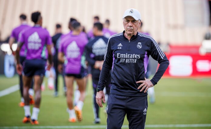Ancelotti Carlo Ancelotti previo a la final de Copa del Rey