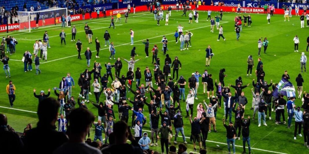 LaLiga denunció la ionvasión al campo del Espanyol