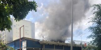 Incendio en el centro comercial Forum de La Urbina