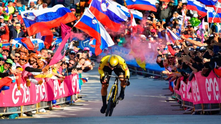 Primoz Roglic conquistó la «cronoescalada» y sentenció el Giro