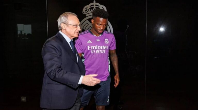 Florentino Pérez se reunió con Vinícius Jr.
