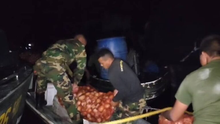 Autoridades destruyen material logístico para las minas ilegales en Amazonas