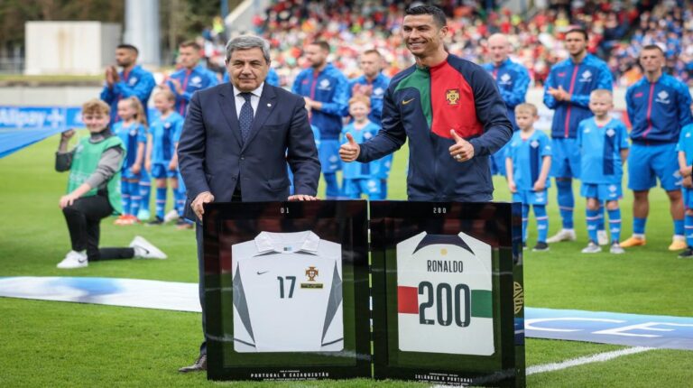 Cristiano Ronaldo llegó a los 200 partidos con Portugal