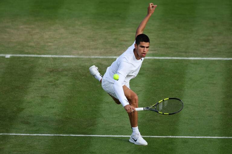 Alcaraz ya entrena pensando en Wimbledon