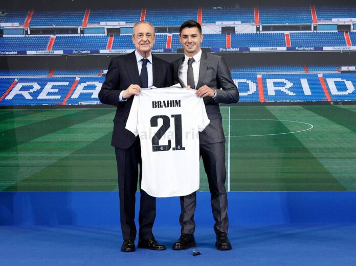 Brahim Díaz presentado en su regreso al Real Madrid