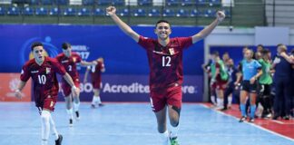 Vinotinto de futsal clasificó a semifinales del suramericano
