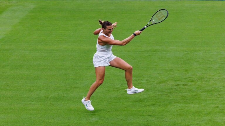 Sabalenka presentó su candidatura al título de Wimbledon