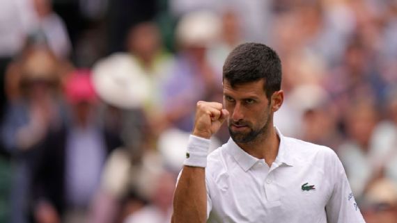Djokovic llega al centenario en Wimbledon