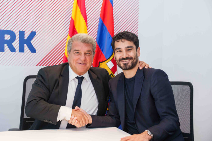 Ilkay Gündogan presentado con el Barcelona