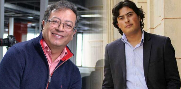 Guatavo Petro y su hijo Nicolás Petro