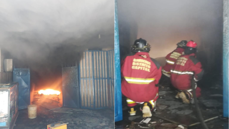 Bomberos extinguieron incendio en El Llanito