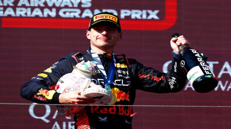 Max Verstappen dio otro golpe de autoridad en Hungría
