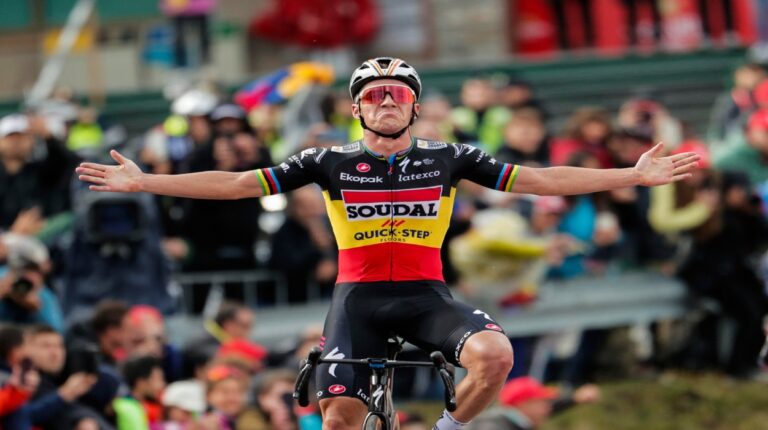 Evenepoel puso la bandera de líder en Arinsal
