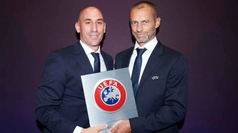Presidente de UEFA tachó de «inapropiado» el comportamiento de Rubiales