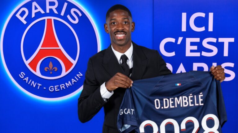 El Paris Saint-Germain presentó en sociedad a Ousmane Dembélé