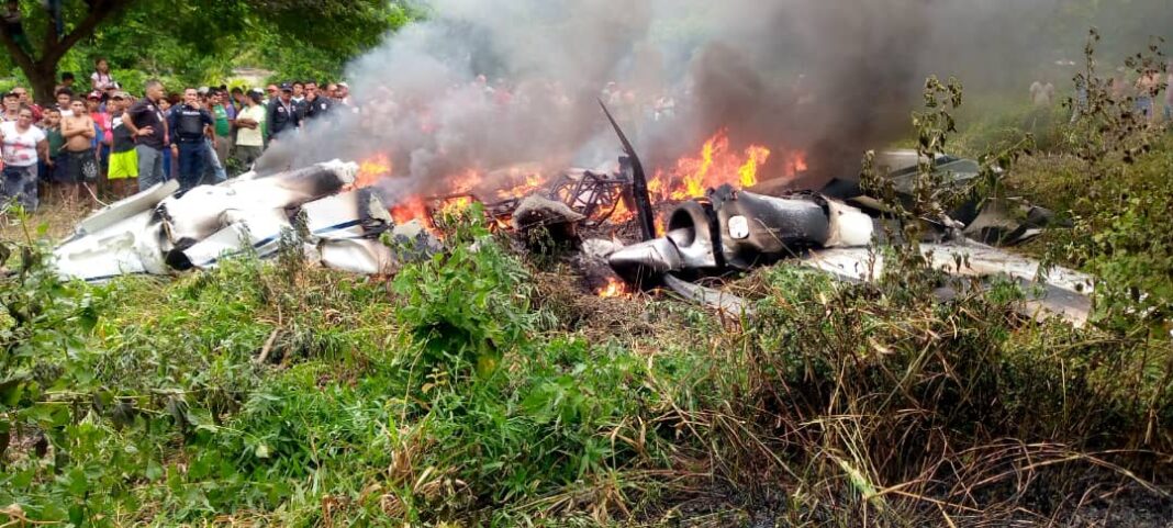 Avión se estrelló en Yaracuy
