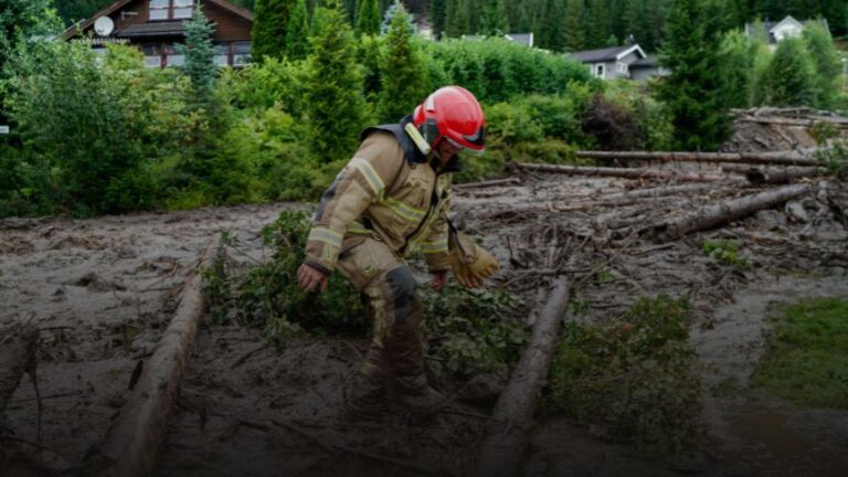 #EnFotos Inundaciones en Noruega