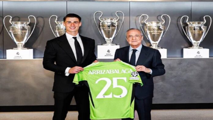 Kepa presentado con el Real Madrid