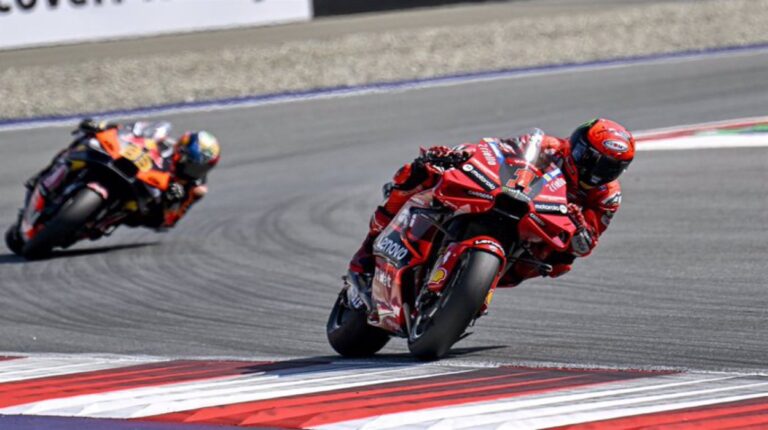 Bagnaia conquistó el Red Bull Ring de Austria
