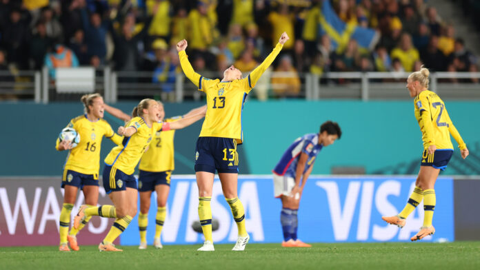 Suecia derrotó a Japón en los cuartos