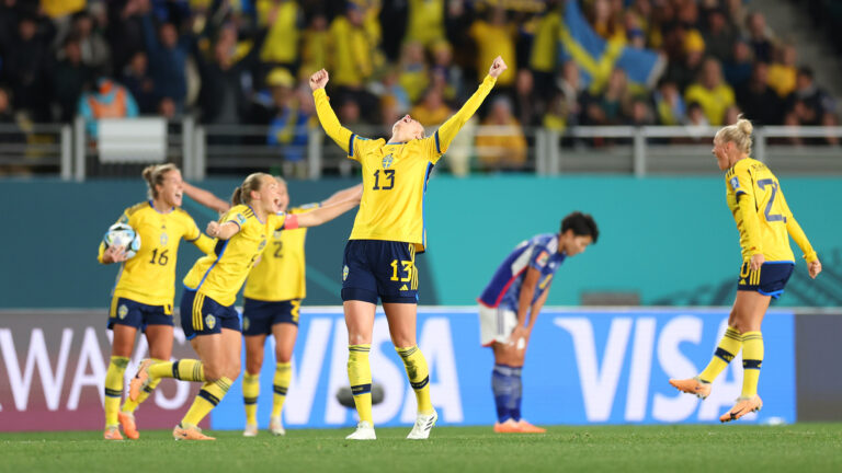 Suecia derrotó a Japón en los cuartos