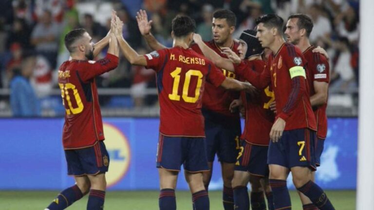 España logra su mayor goleada fuera de casa desde septiembre de 2017