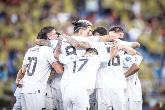 Núñez rescató empate para Uruguay en Barranquilla