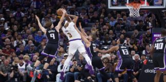 Lakers cayó ante Kings en la jornada de domingo de la NBA