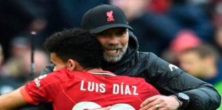 Klopp mostró su respaldo Luis Díaz