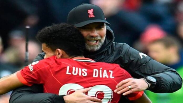 Klopp mostró su respaldo Luis Díaz