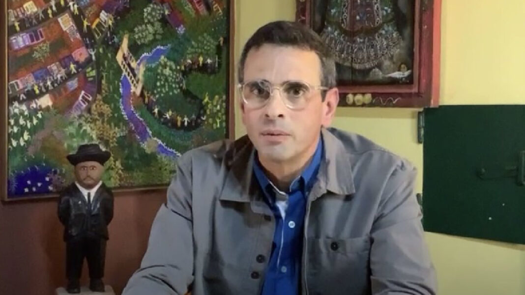 enrique Capriles anuncia que declina candidatura a la elección primaria