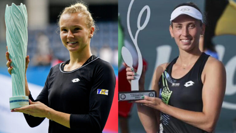 Katerina Siniakova y Elise Mertens alzaron títulos este domingo