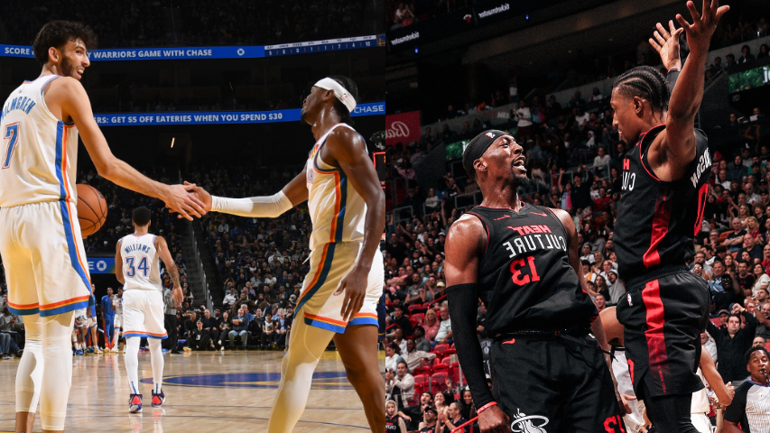 Heat y Thunder triunfan en el jueves de NBA