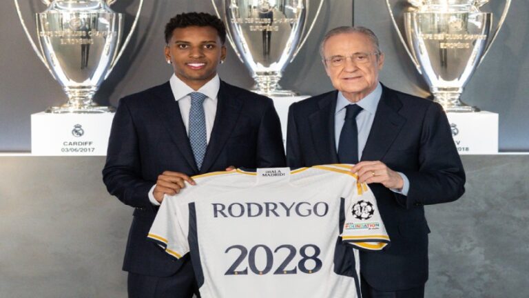 Rodrygo renueva con el Madrid hasta 2028