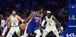 76ers derrotó a Celtics y tomó el liderato del este