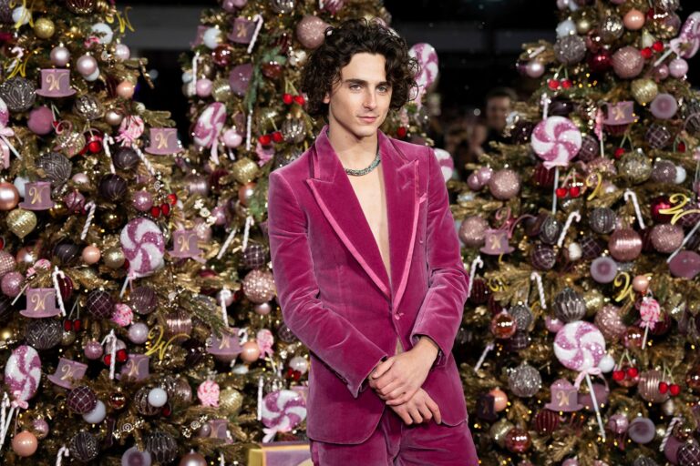 Cartier recrea collar para  Timothée Chalamet en premier de «Wonka»