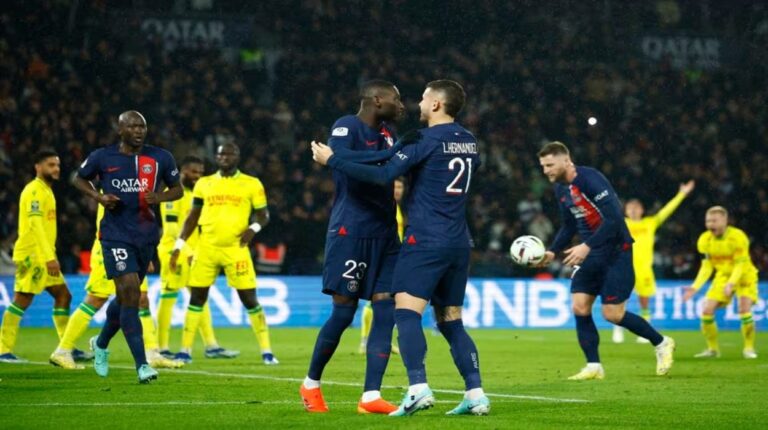 PSG consiguió un trabajado triunfo frente al Nantes