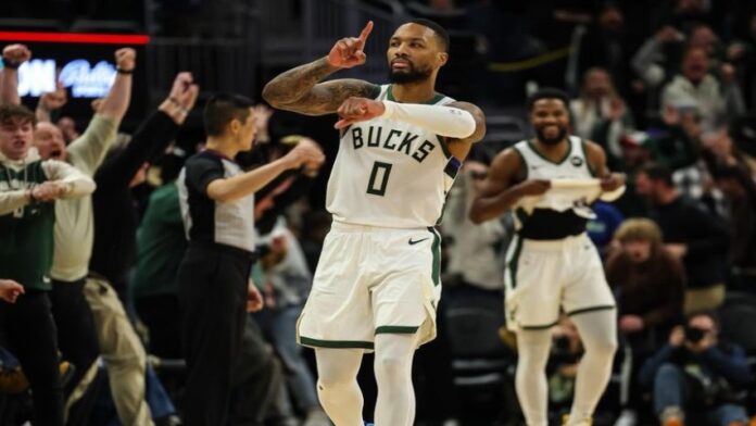 Damian Lillard definió el triunfo de Bucks