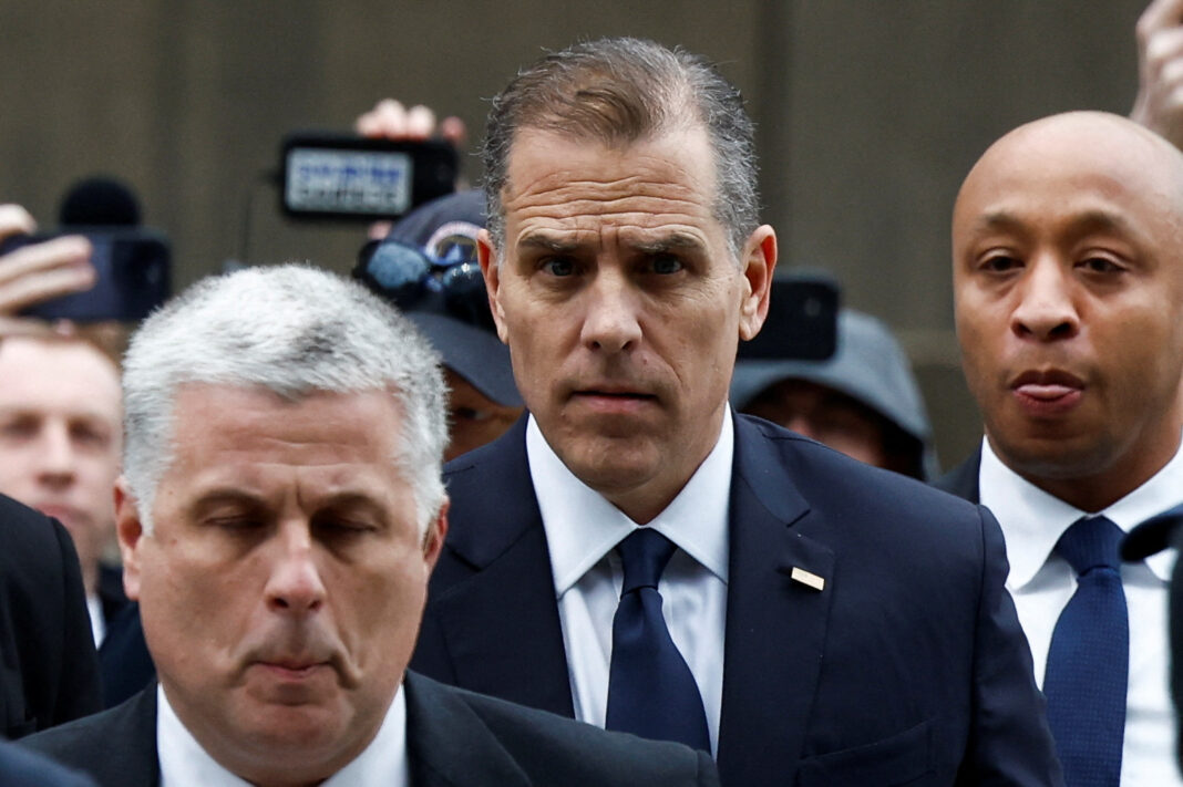 Hunter Biden, son of U.S. President Joe Biden, arrives for a closed deposition with members of the Republican-led House Oversight Committee conducting an impeachment inquiry into the president, at the O'Neill House Office Building in Washington, U.S., February 28, 2024. REUTERS/Evelyn Hockstein